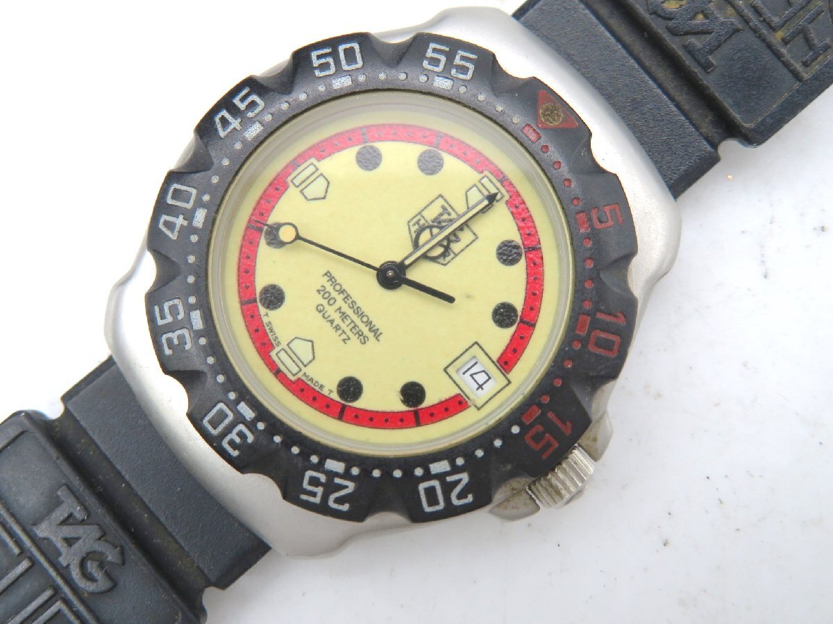 1 jpy # Junk # TAG Heuer Professional cream quarts unisex wristwatch M46202