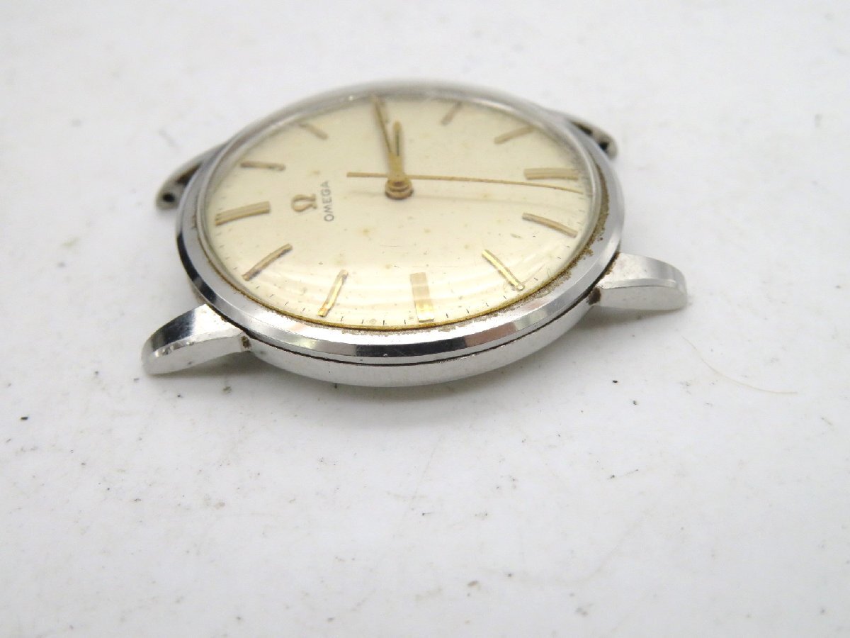 1円■ジャンク■ オメガ シルバー クオーツ ユニセックス 腕時計 M46304の画像4