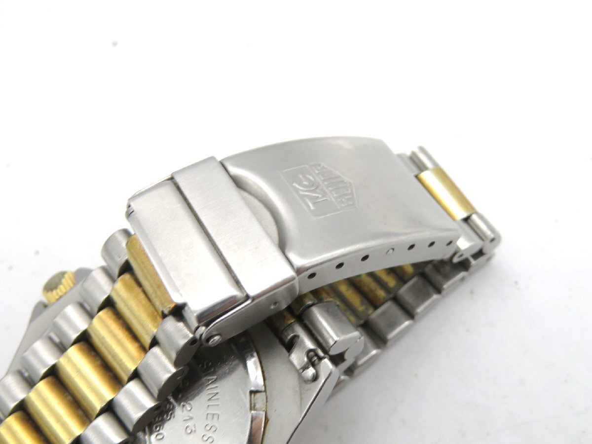 1円◆稼働◆ タグホイヤー 934.213 シルバー クオーツ ユニセックス 腕時計 M45005の画像3