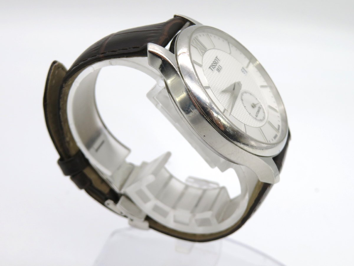1 иен * работа * Tissot T063.428.16.038.00 тигр tishon серебряный самозаводящиеся часы мужские наручные часы O702