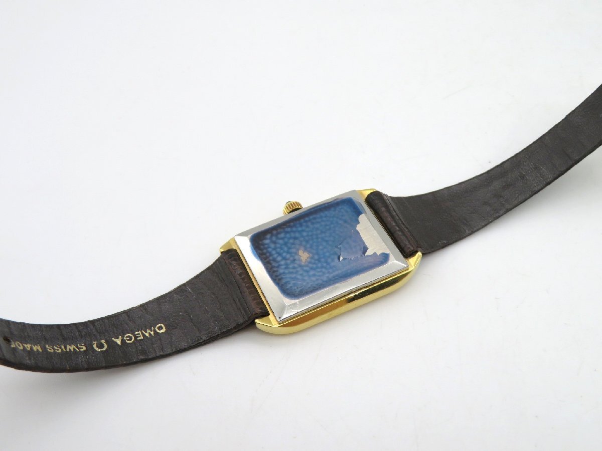 1円◆稼働◆ オメガ デヴィル ゴールド 手巻き レディース 腕時計 M97701_画像6
