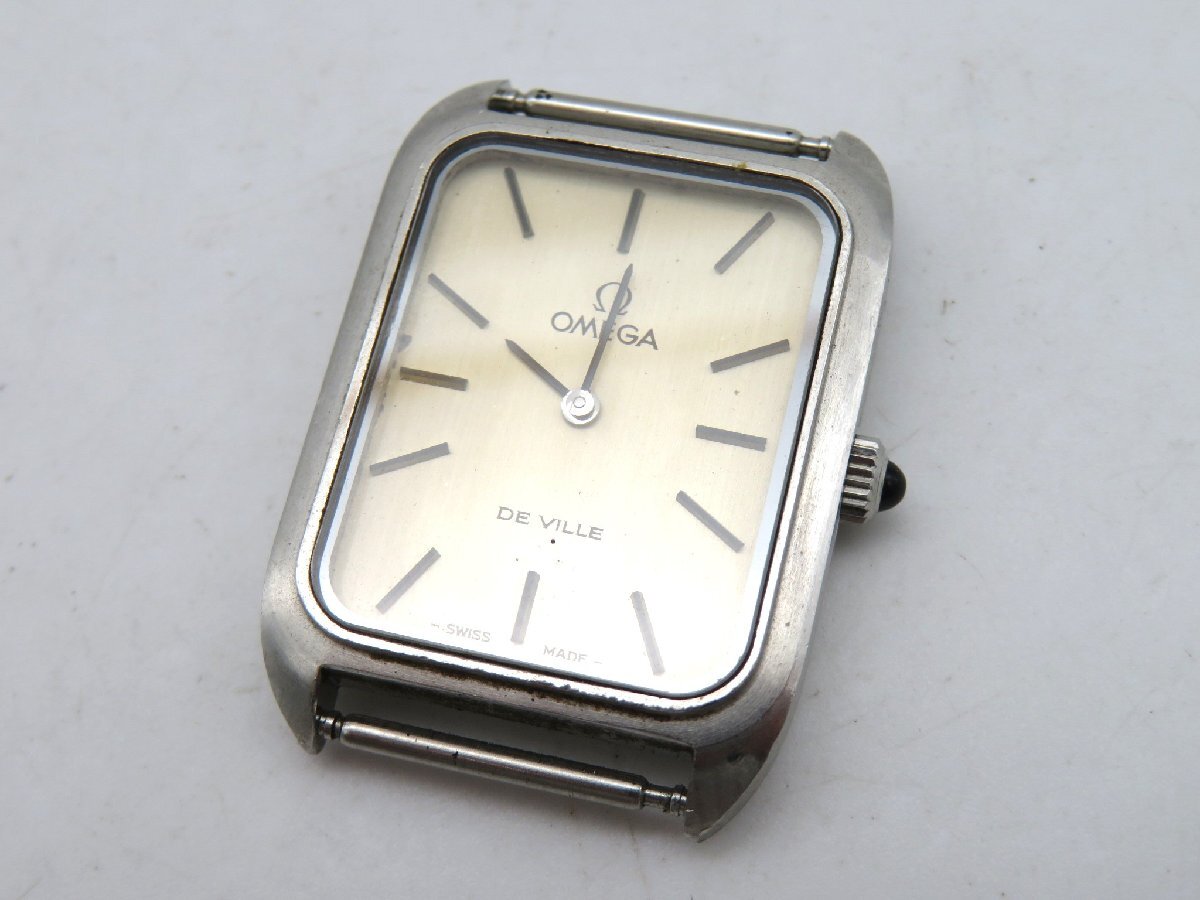1円◆稼働◆ オメガ デヴィル シルバー 手巻き レディース 腕時計 N12801_画像1