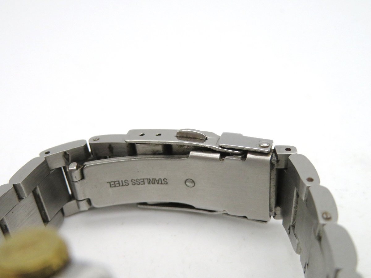 1円◆稼働◆ テクノス TGM615 ホワイト クオーツ メンズ 腕時計 M53201_画像6