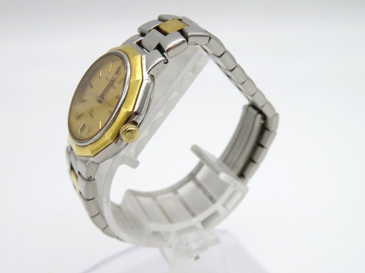 1 jpy # Junk # Baum &merushe5231.038 riviera Gold quarts lady's wristwatch koma M97708