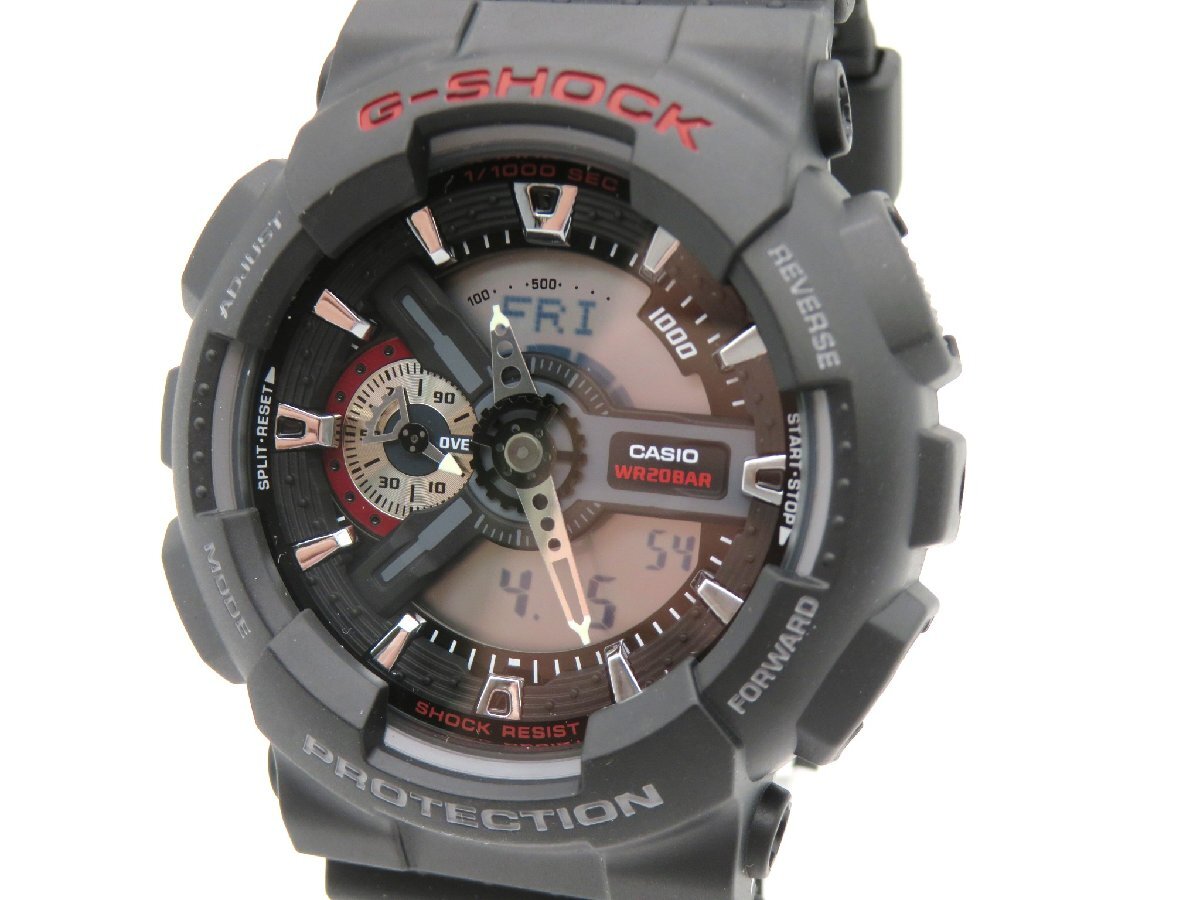 1円◆稼働◆ カシオ GA-110 G?SＨＯCＫ デジタル クオーツ メンズ 腕時計 N11901_画像1