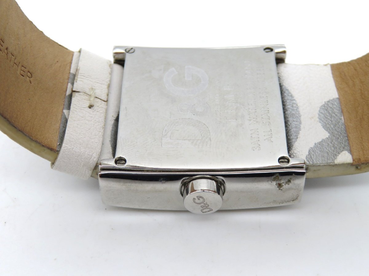 1 иен * работа * D&G белый кварц унисекс наручные часы гарантия N622