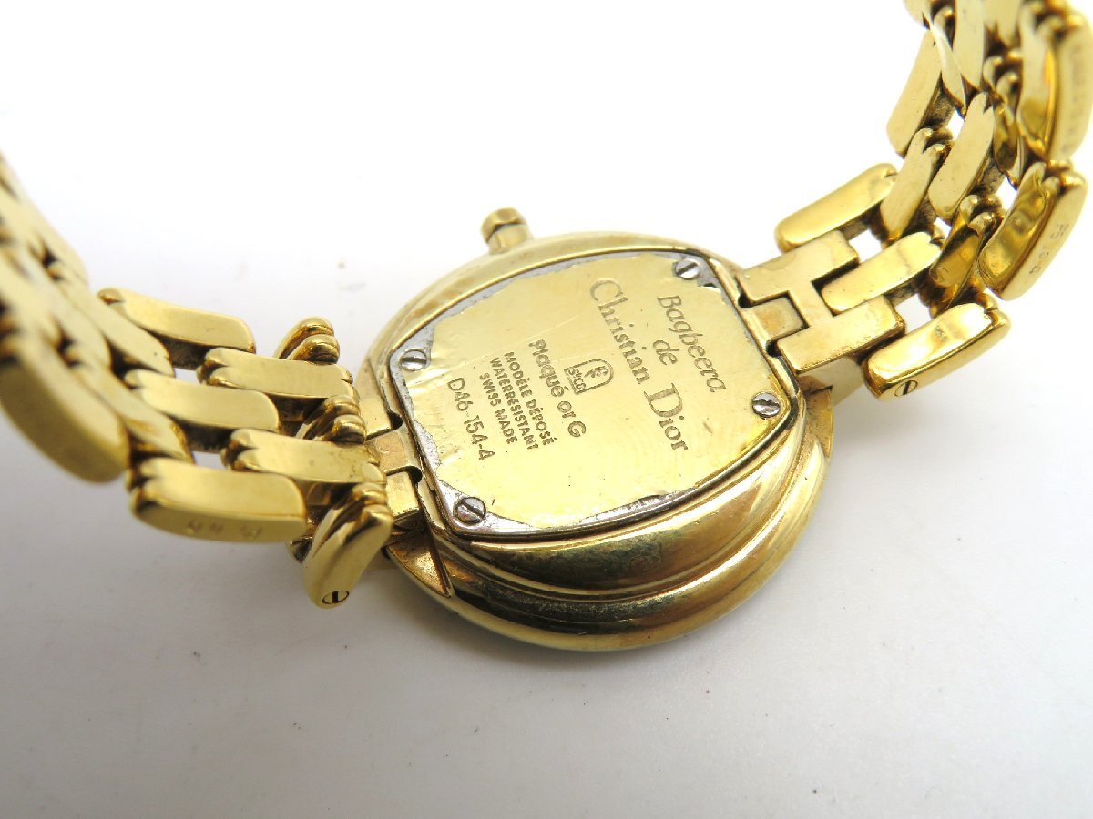 1 иен * работа * Dior Bagira черный кварц женские наручные часы международный гарантия карта N593