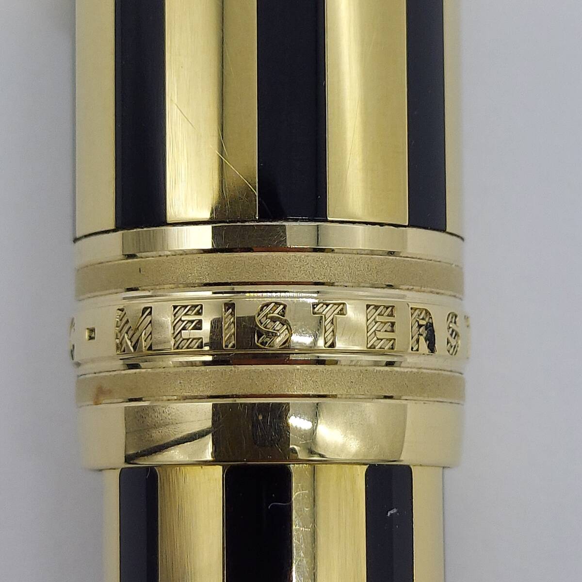 [ rare ]1000 jpy ~ MONTBLANC Montblanc Meister shute.k sleigh tail ru* gran black & Gold 18K 750 fountain pen (6369)