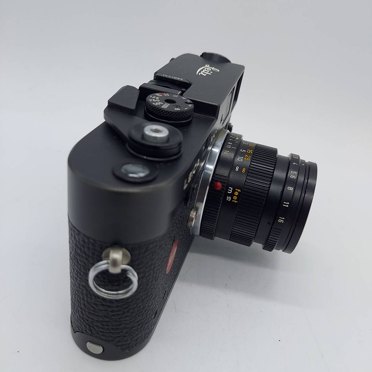 【美品】LEICA ライカ レンジファインダーカメラ M4-P ブラック 1533095番/SUMMICRON 1:2/50 レンズ (6434)_画像4