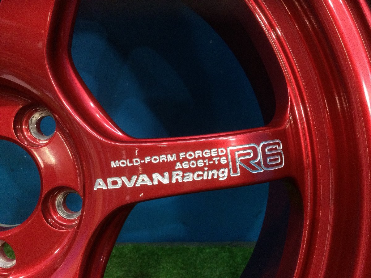 YOKOHAMA ADVAN Racing R6 アドバンレーシング 鍛造 FORGED アルミホイール(18インチ 8J +45 5穴 100)タイヤ(VIKING 225/40R18 2021年) ①_画像2