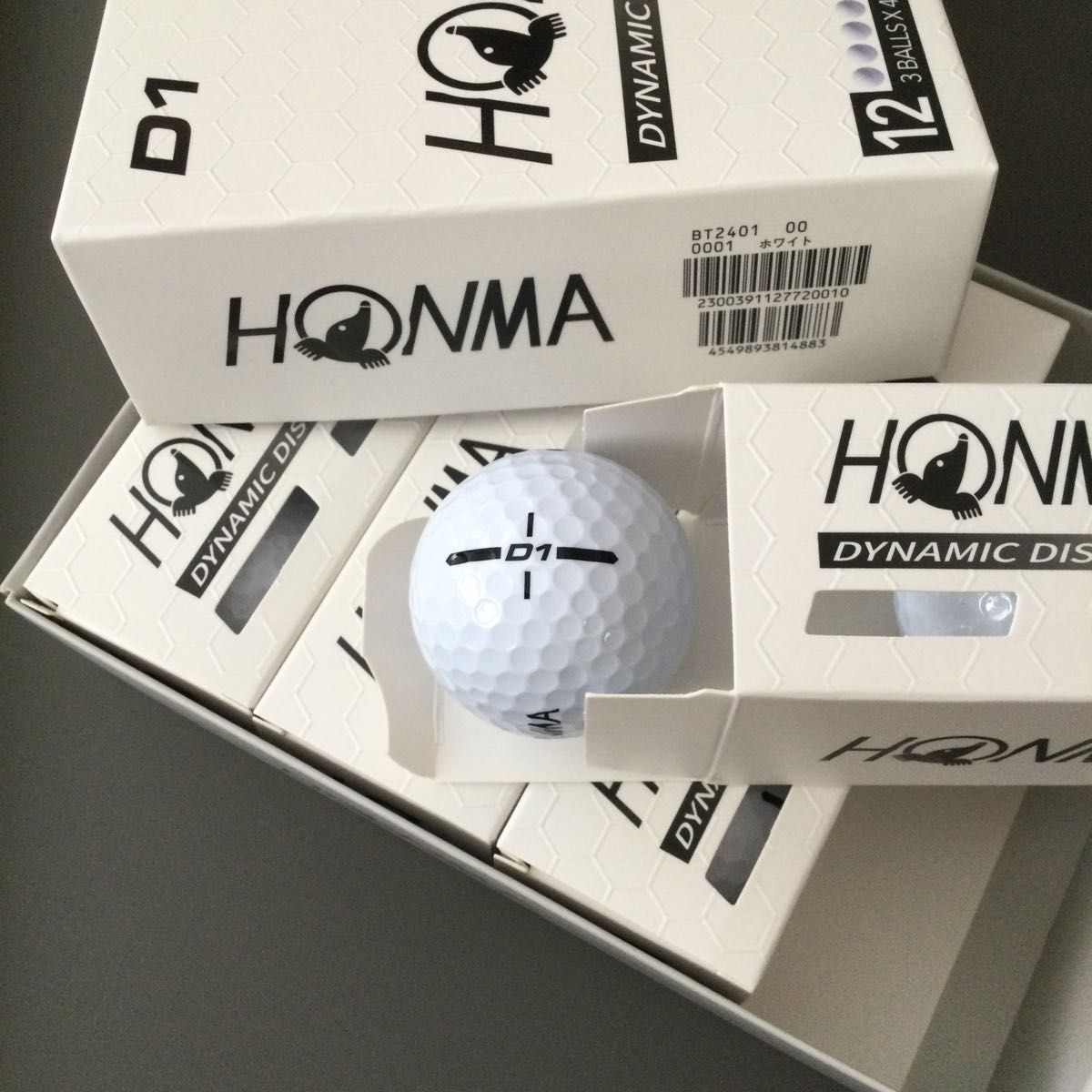 2024年最新モデル　本間ゴルフ　HONMAGOLF  ホンマNEW D1 　2ダース　ホワイト　