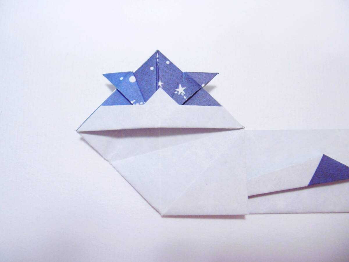 兜　かぶと　箸袋　群青色　絵柄　折り紙　Chopsticks Bag　Origami　Helmet_画像5