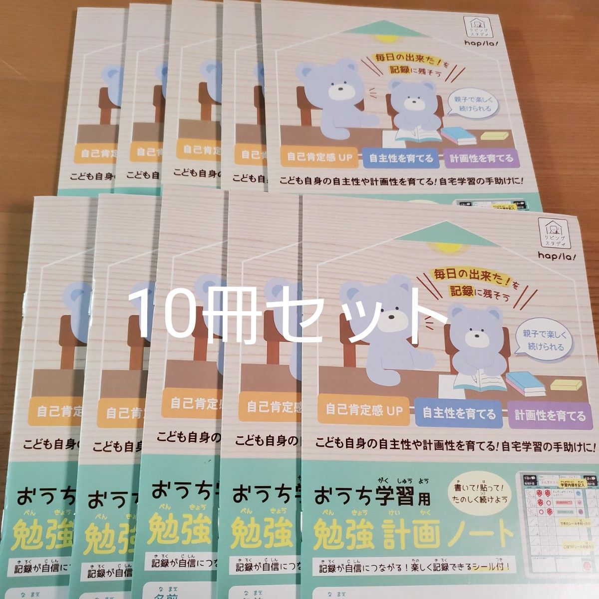 おうち学習用　勉強計画ノート　10冊 A5