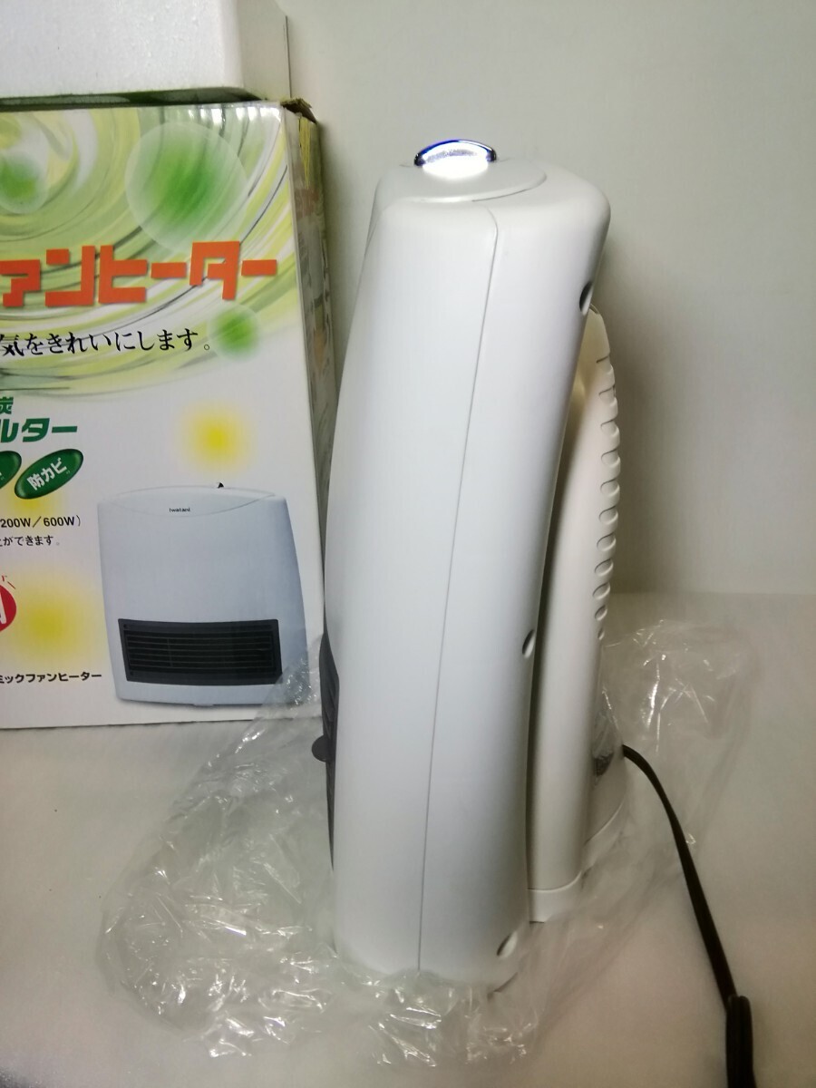 イワタニ セラミックファンヒーター　無光触媒空気清浄　600W/1200W　2段切り替え_画像6