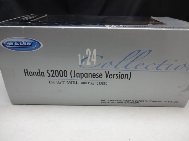 WELLY　ウェリー　1/24　ホンダ S2000　ダイキャストミニカー　開封品_画像2