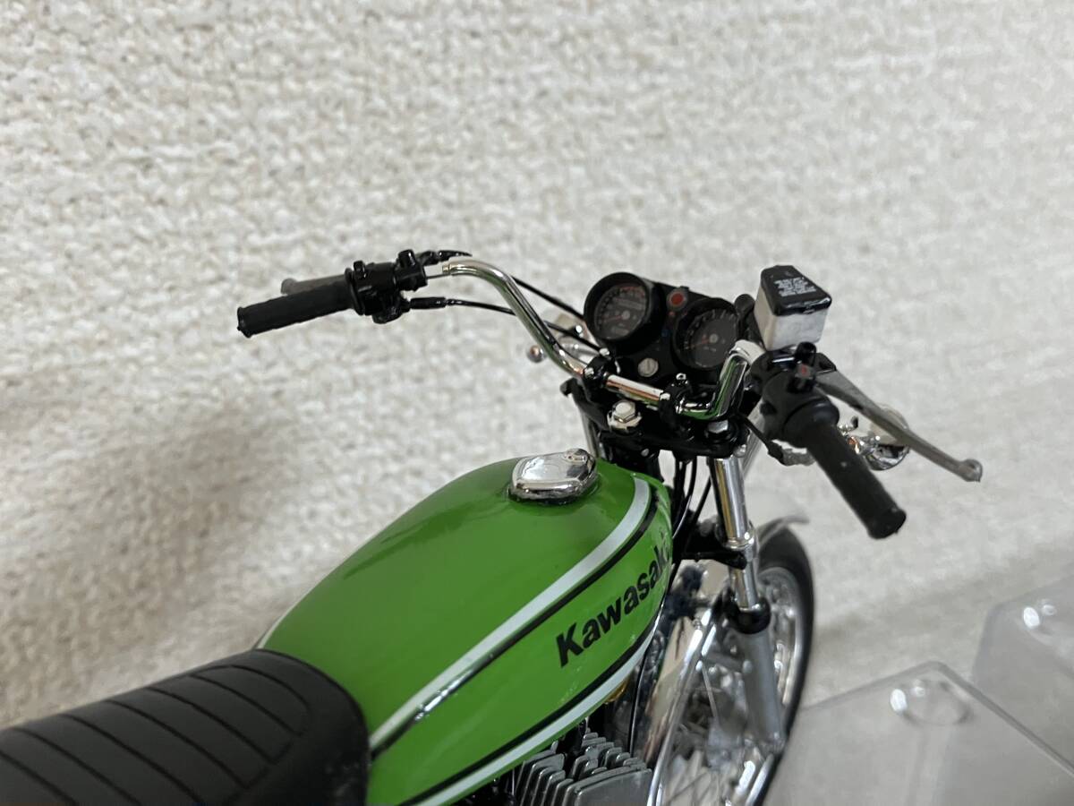 1/12スケールカワサキKH400プラモデル完成品(スポークは細い物に 1/12スケールカワサキKH400プラモデル完成品(スポークは細い物に