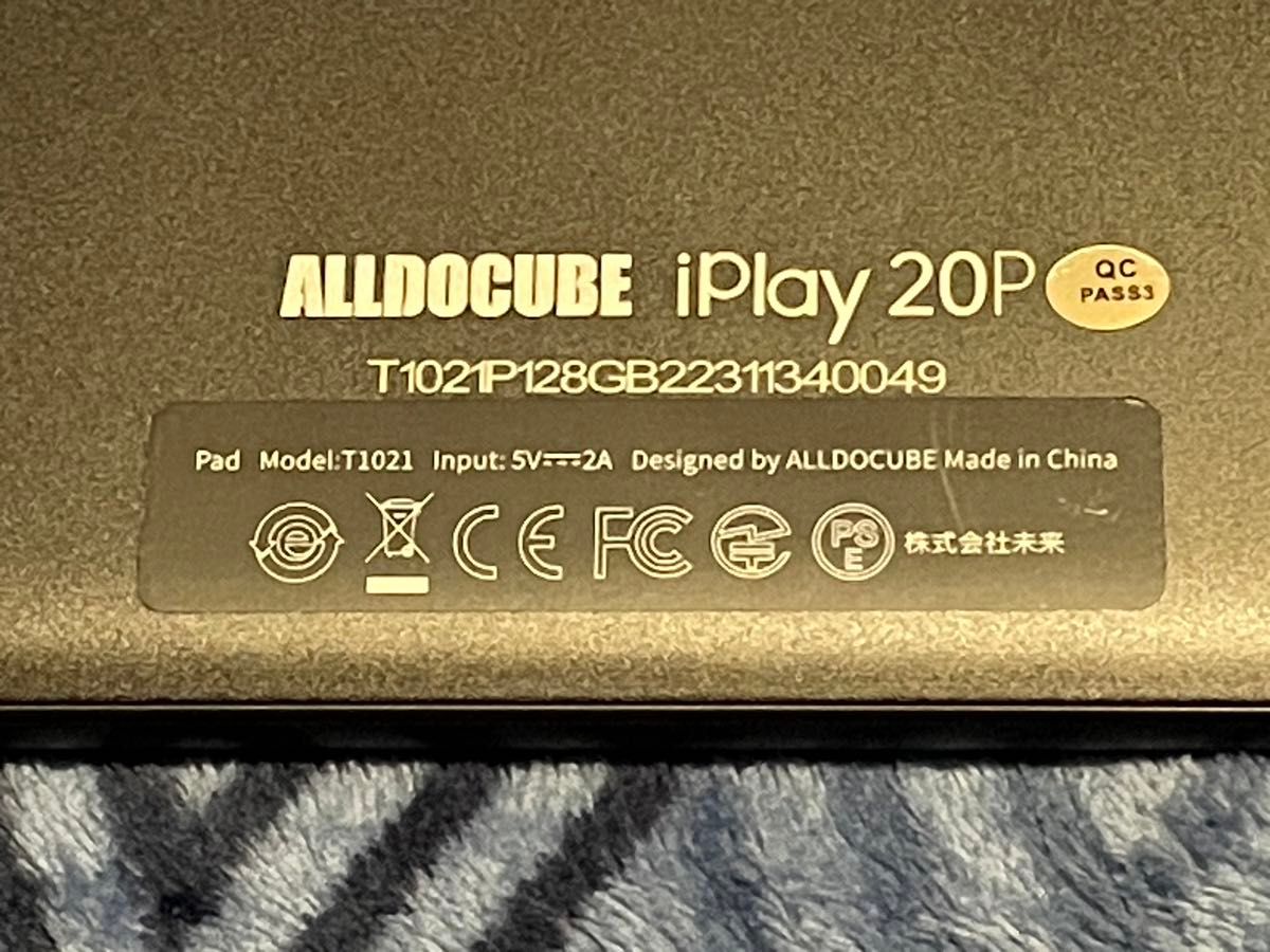 ALLDOCUBE iPlay20P 10.1インチ Android 11 4G LTE通話可能 ほぼ未使用 専用ケースおまけ