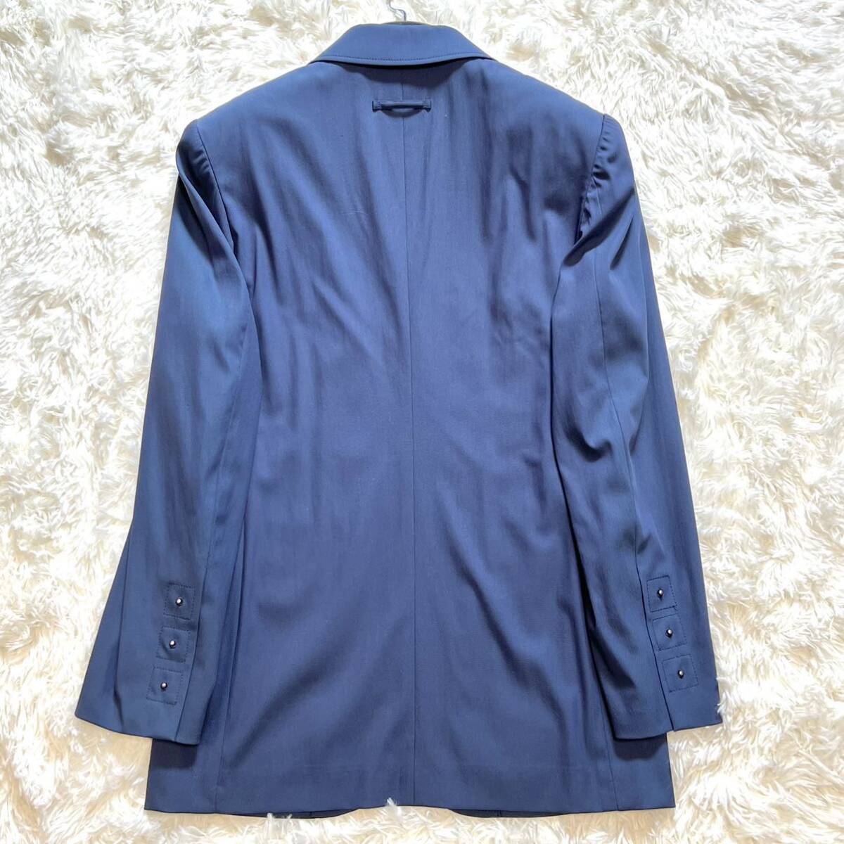  супер редкий Jean Paul Gaultier HOMME Jean-Paul Gaultier tailored jacket 48 темно-синий голубой архив шар насекомое L-XL одиночный мужской 