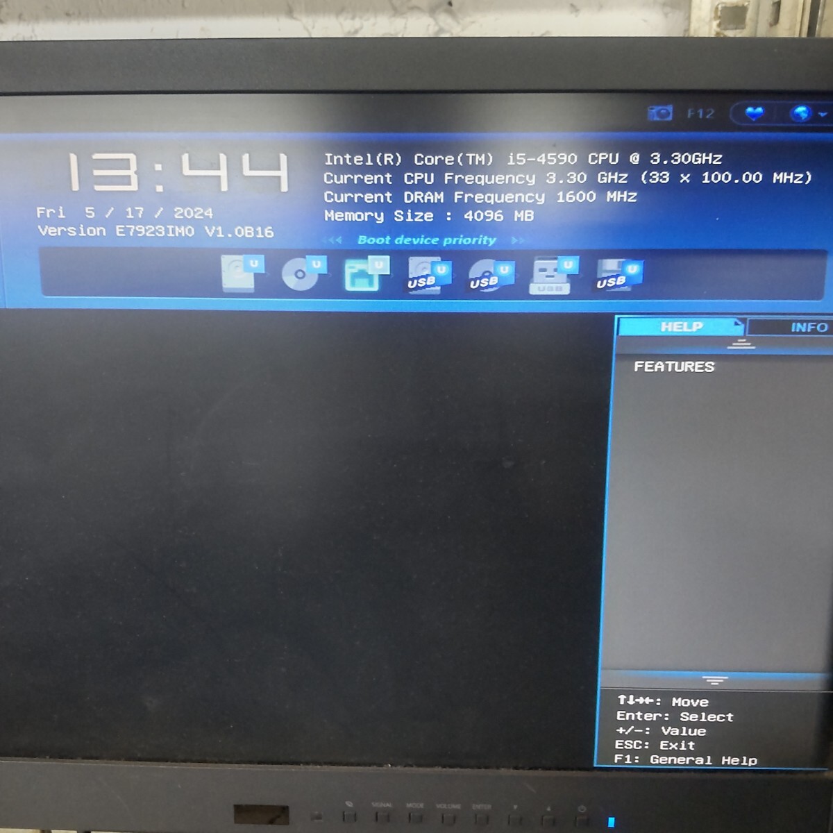 1 jpy start *BIOS has confirmed Core i5 4 generation MSI Z97-S01. part taking .