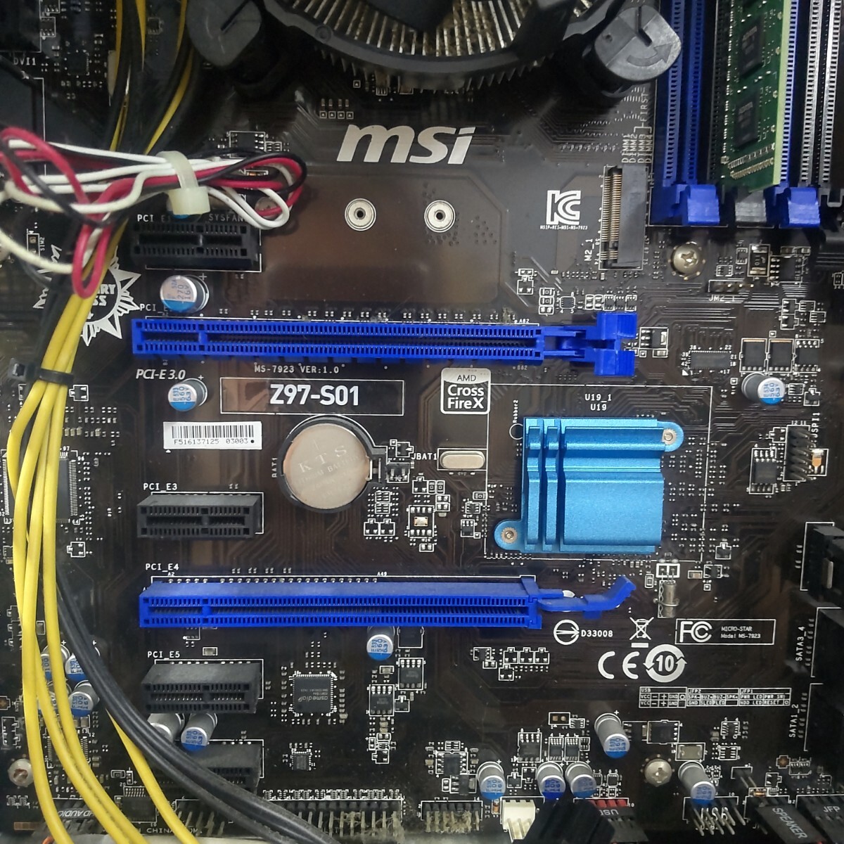 1 jpy start *BIOS has confirmed Core i5 4 generation MSI Z97-S01. part taking .