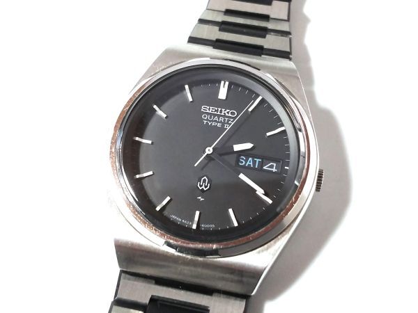 【Ss2☆】SEIKO/セイコー◇TYPEⅡ/タイプⅡ/4623-6000/QNN078◇1976年製♂クオーツ/デイデイト/BK/レアの画像1