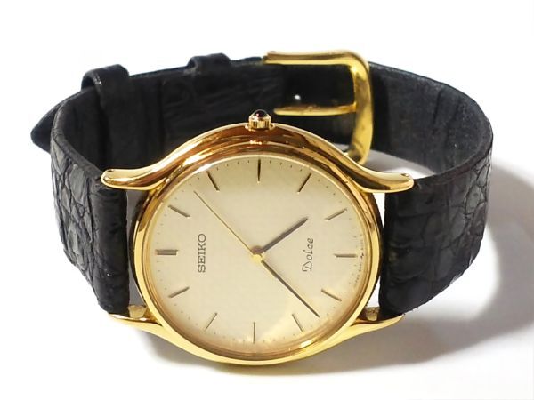 【Ks5☆】SEIKO/セイコー◇DOLCE/ドルチェ/8N41-6010/SACG014◇1990年製♂年差クオーツ/耐磁仕様/美品_画像9