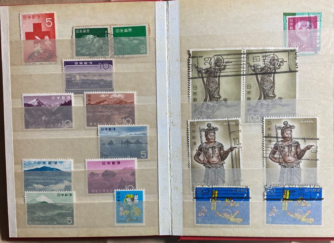 日本切手３　未使用切手　バラ　額面１２５５円分　使用済切手_画像6