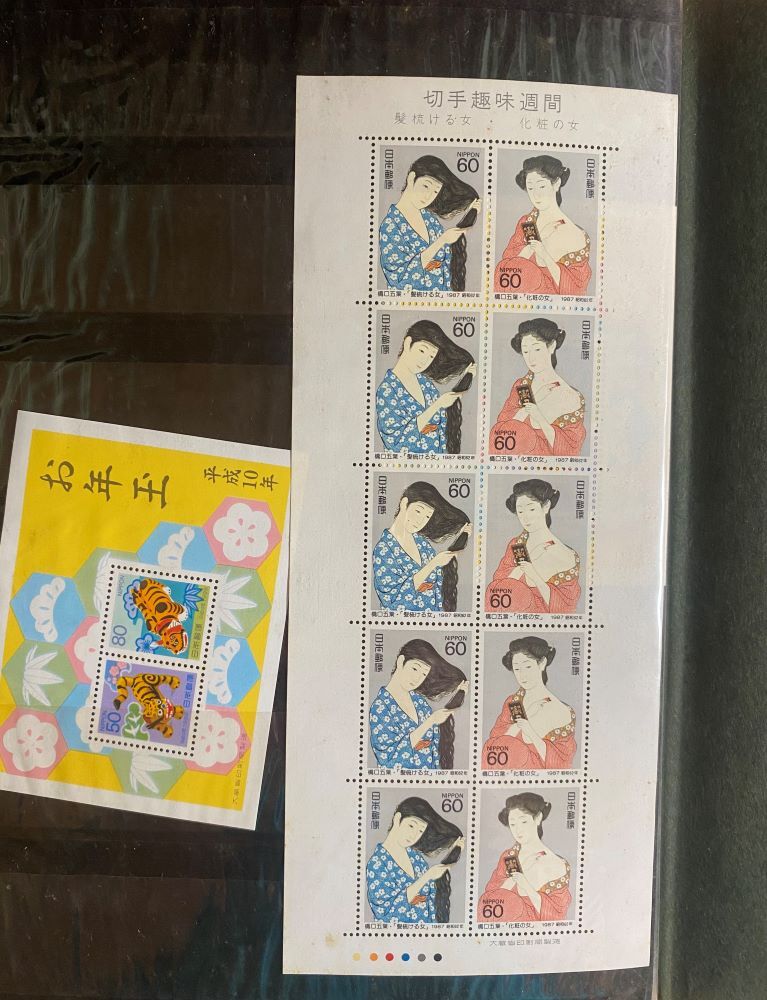 日本切手１　未使用切手　バラ　額面6833円分　使用済切手 _画像10