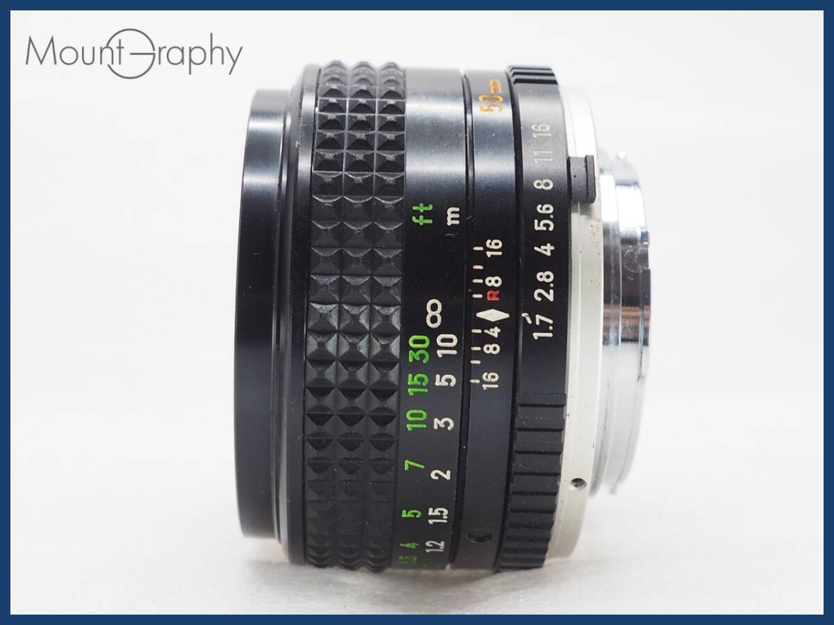 ★実用美品★ MINOLTA ミノルタ MC ROKKOR-PF 50mm F1.7 ★完動品★同梱可 #i7091_画像5