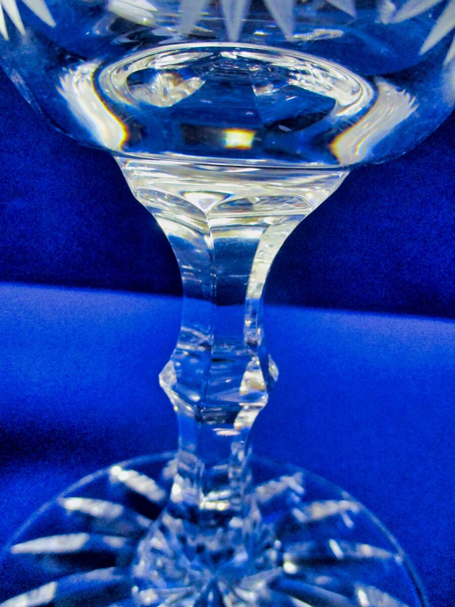 【VARSOVIA】　ワイングラス（？）　クリスタルガラス　２点セット（φ ８㎝）　_画像9
