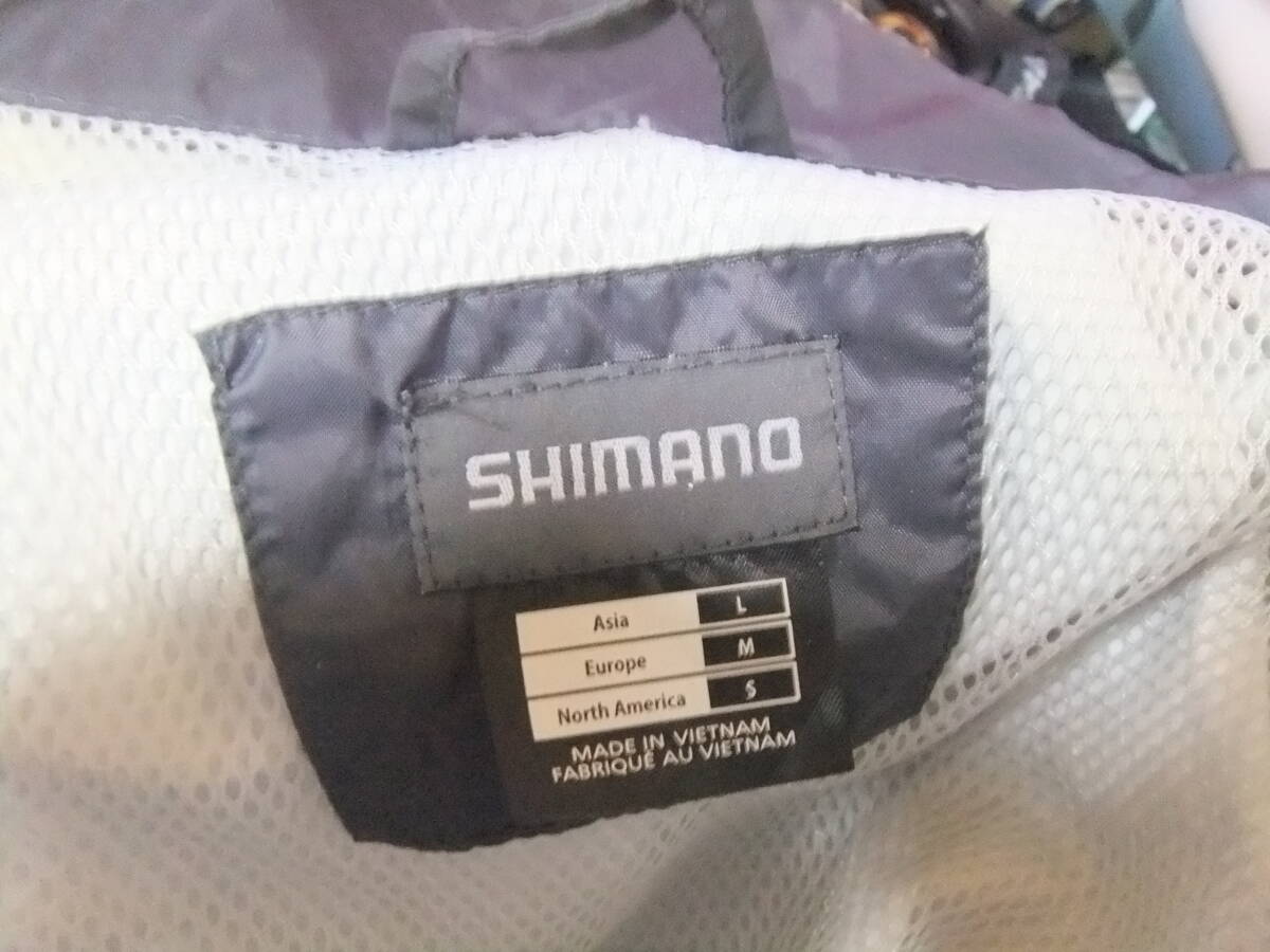 シマノ　SHIMANO　ドライシールド　メンズL　釣りジャンパー　フード付フィッシングウエア　アウトドア　約肩55㎝身幅57㎝着丈70_画像7