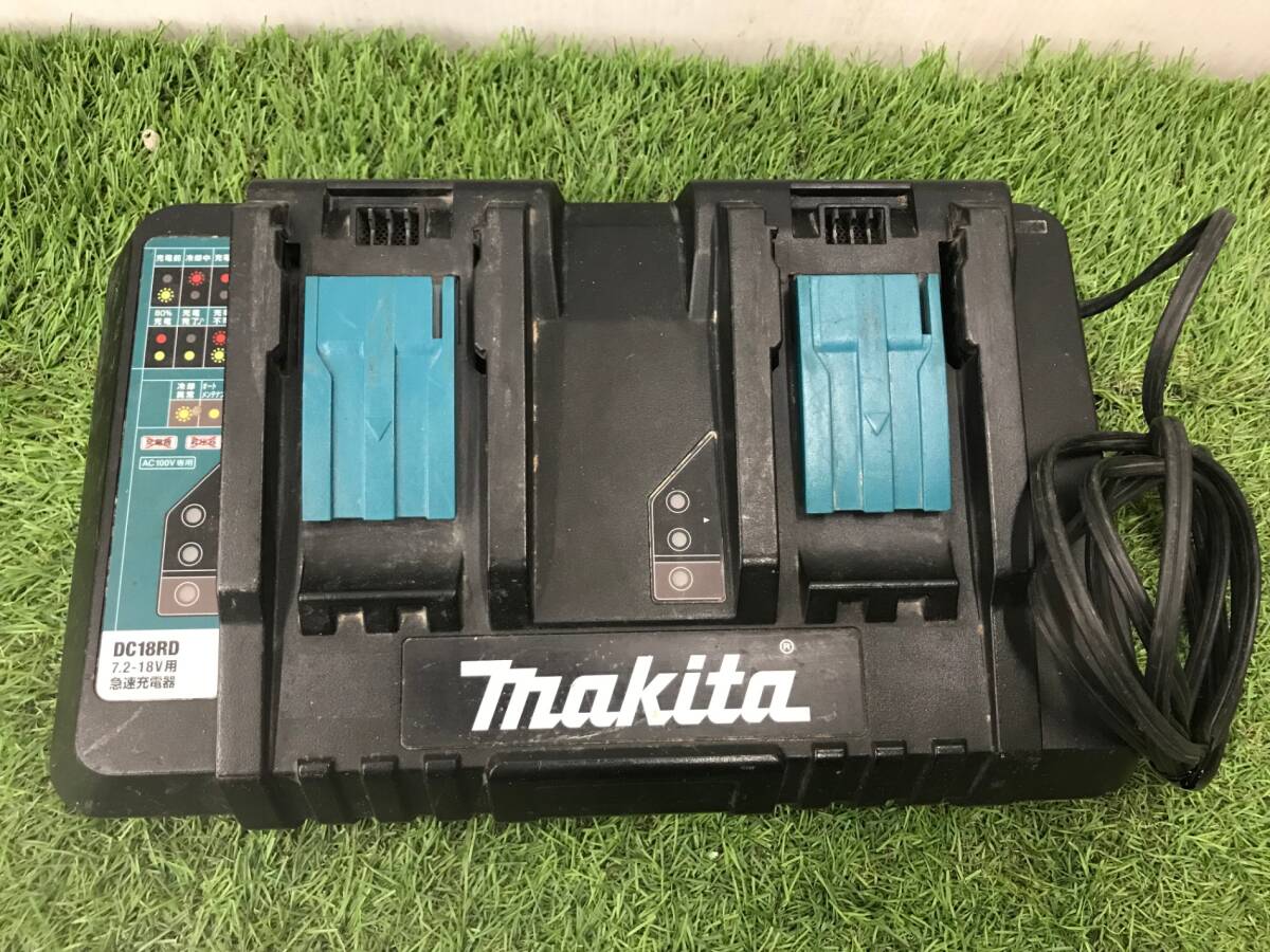 【中古品】makita(マキタ) 2口急速充電器 DC18RD ITAE22DYCIKGの画像1