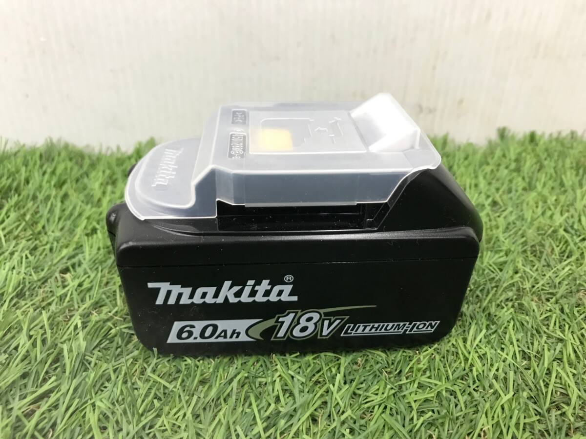 【未使用品】makita(マキタ) 18V6.0Ahリチウムイオンバッテリー残量表示付 BL1860B (A-60464) ITIX652HIPG8_画像1