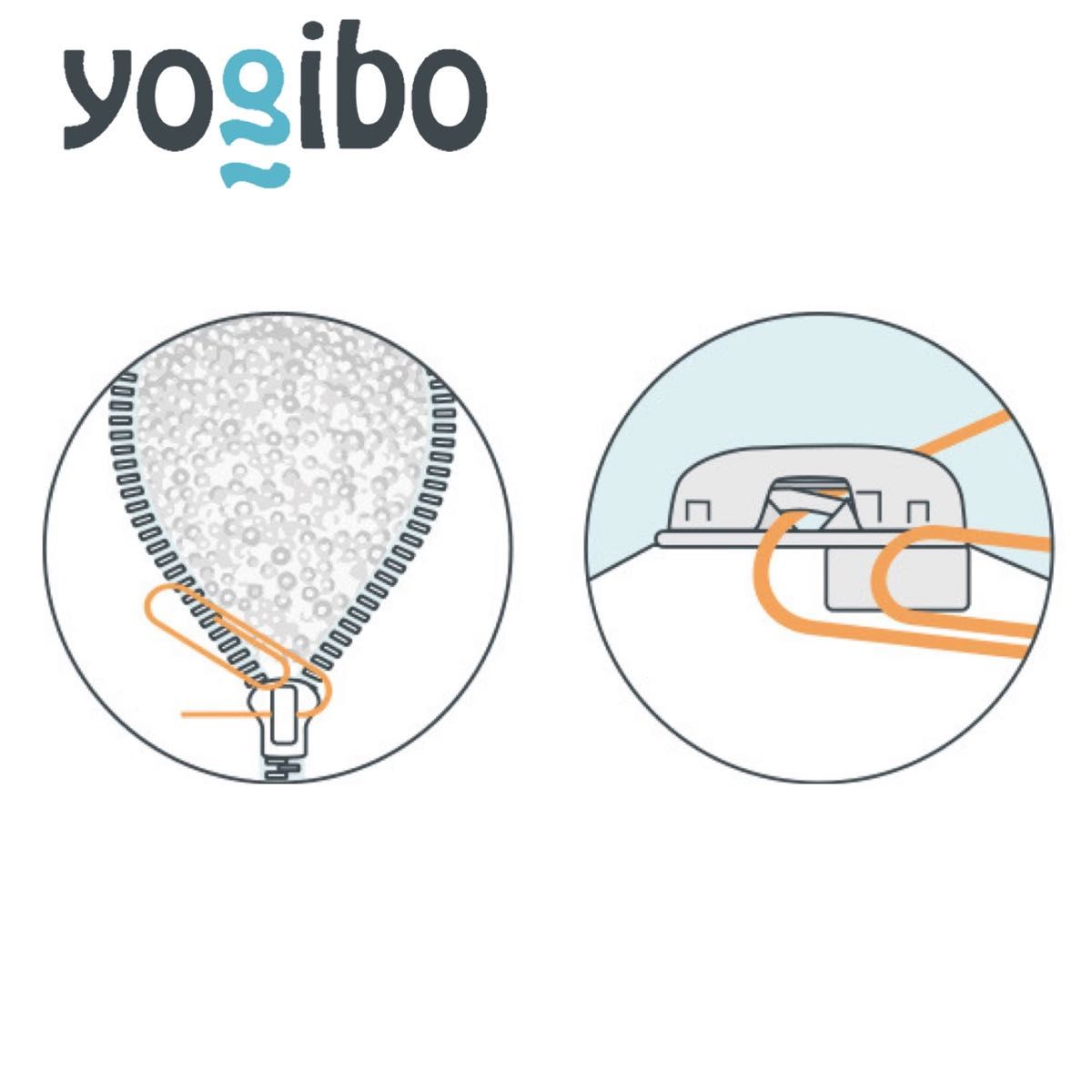 YOGIBO ヨギボー インナー　Midi ミディ ビーズクッション　カバー　ビーズ