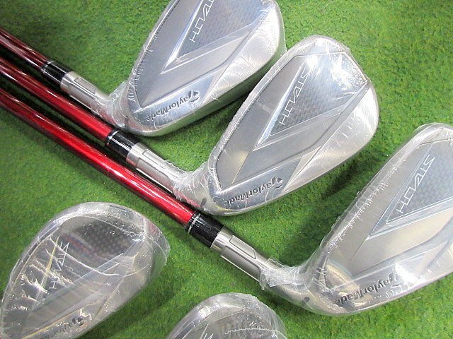 T 新品 レディース TaylorMade/テーラーメイド STEALTH/ステルス ウィメンズ アイアン 7I～SW 計5本 TENSEI テンセイ レッド TM40（L）_画像2