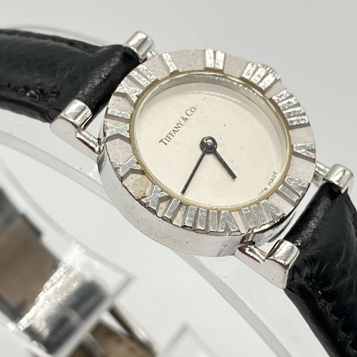 1 jpy ~ 4F Tiffany&Co. Tiffany wristwatch STENLES SILVER925 REF. S0640 010100874 ND286753 silver 925 stamp quartz operation not yet verification 