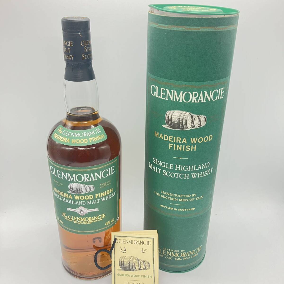 1円〜 4M 【未開封】 GLENMORANGIE シングルハイランドモルトウイスキー グレンモーレンジ ウッドフィニッシュ MADEIRA WOOD FINISH 43% _画像1