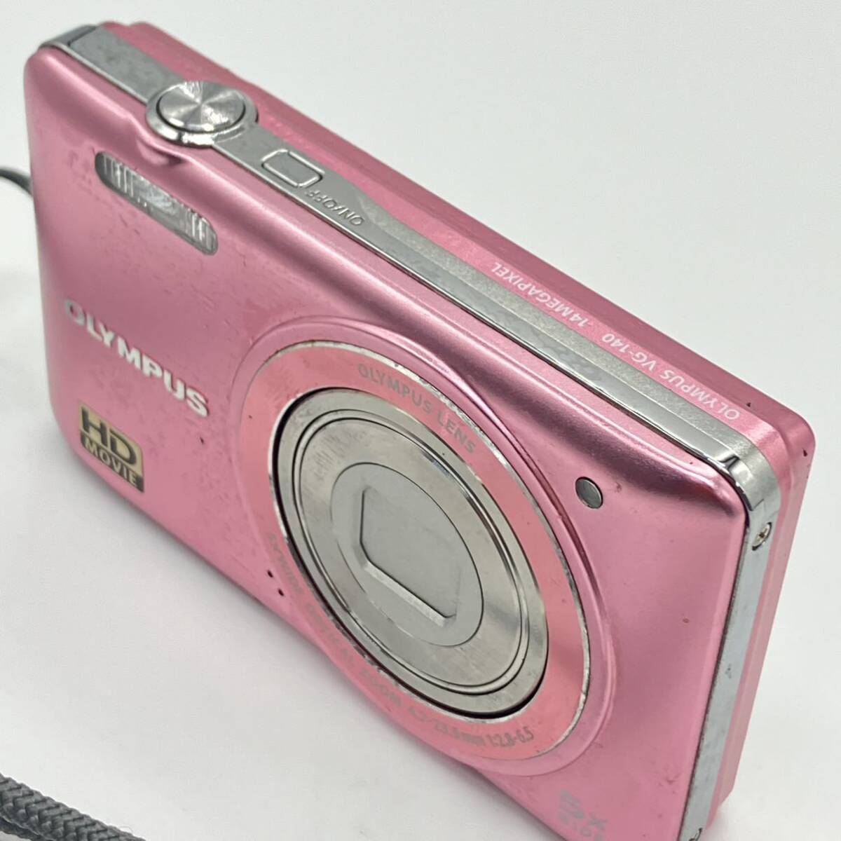 1円〜 4T OLYMPUS コンパクトデジタルカメラ VG-140 14MEGAPIXEL メガピクセル オリンパス デジタルカメラ デジカメ ピンク 動作未確認_画像4