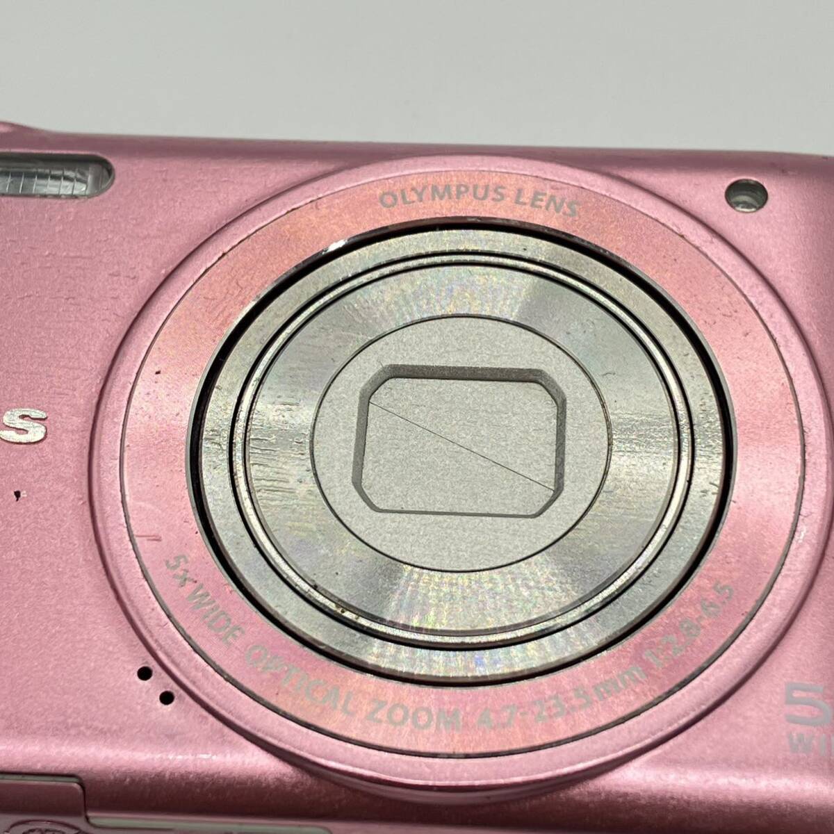 1円〜 4T OLYMPUS コンパクトデジタルカメラ VG-140 14MEGAPIXEL メガピクセル オリンパス デジタルカメラ デジカメ ピンク 動作未確認_画像2