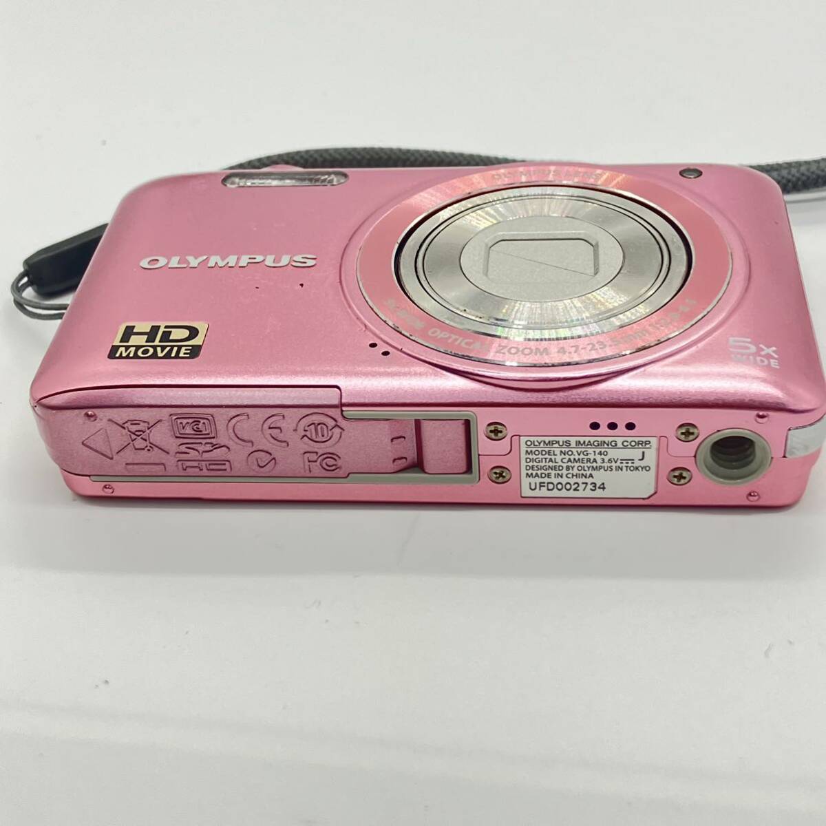 1円〜 4T OLYMPUS コンパクトデジタルカメラ VG-140 14MEGAPIXEL メガピクセル オリンパス デジタルカメラ デジカメ ピンク 動作未確認_画像7