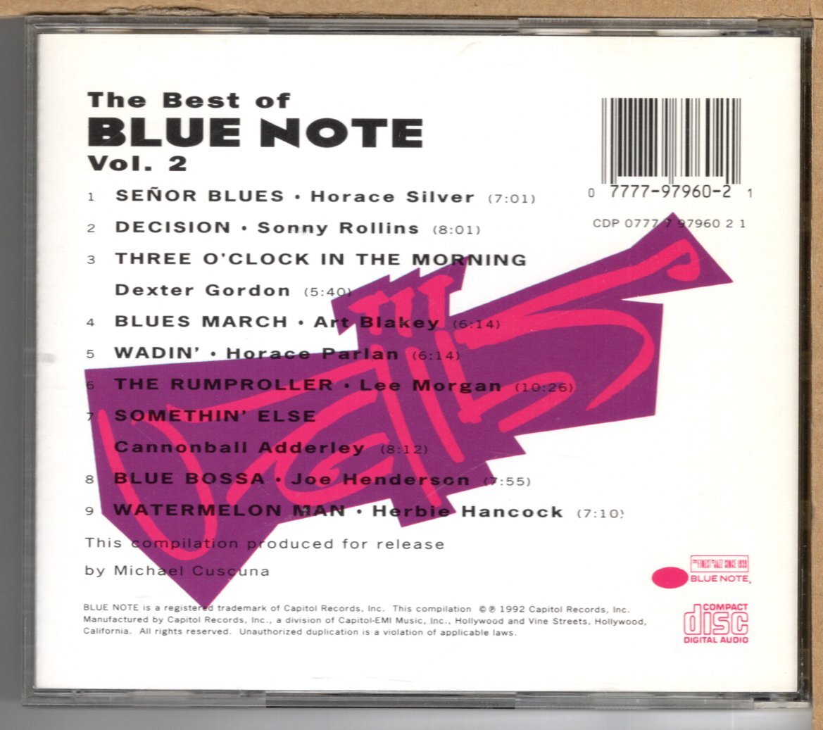 【中古CD】VA / THE BEST OF BLUE NOTE Vol.2_画像2