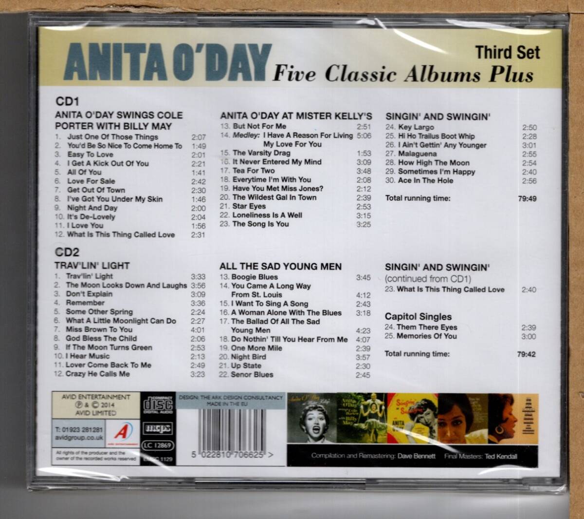【新品CD】ANITA O'DAY / FIVE CLASSIS ALBUMS PLUS　THIRD SET_画像2