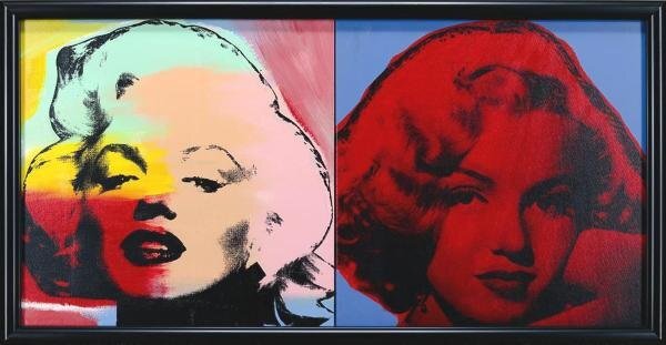 [ genuine work ][WISH]s tea b*kauf man Steve Kaufman[ Mini Marilyn ] silk screen canvas specification 30 number large * large size popular work #24052341