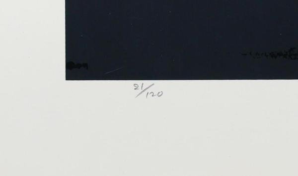 【真作】【WISH】沢田哲郎「№1」シルクスクリーン 約12号 大作 1985年作 直筆サイン 証明シール   〇国内・海外個展多数 #24043715の画像7