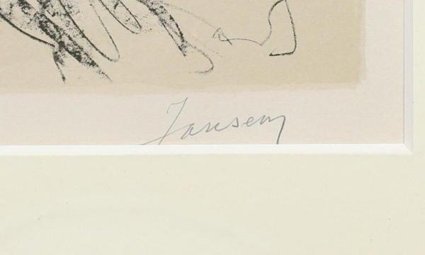 [ подлинный произведение ][WISH] Jean * Jean senJean Jansem[ лента .. разряд ..] литография 15 номер большой Daisaku автограф автограф подтверждение наклейка #24043303