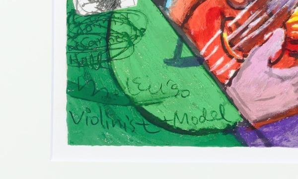 【真作】【WISH】マイケル・ルー Michael Leu「VIOLINIST & MODEL」シルクスクリーン 直筆サイン   〇癒しの人気作家 #24043719の画像6