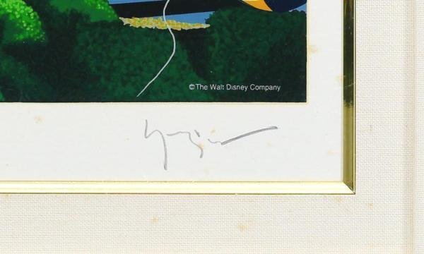 [ genuine work ][WISH]hiro*yama rattling [ small world ] silk screen 20 number large Daisaku autograph autograph Mickey * Disney popular work #24012186