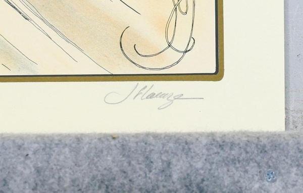 【真作】【WISH】ミュシャ Alphonse Mucha「ダンス」リトグラフ 約10号   〇アール・ヌーヴォー旗手 華麗美人画 #24043014の画像7