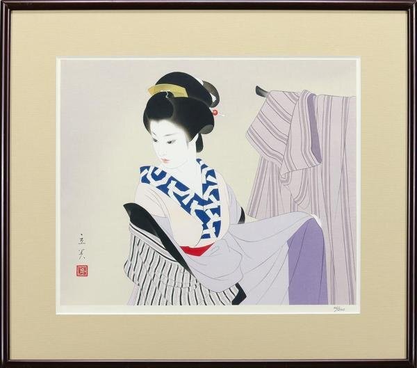 [ genuine work ][WISH]... beautiful [ put on change ] woodblock print approximately 8 number one sheets. . handling work 0 beauty picture . Takumi . picture house as activity .: mountain river preeminence .#24052505