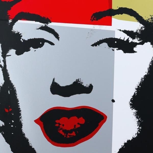 【真作】【WISH】アンディ・ウォーホル Warhol「Golden Marilyn」シルクスクリーン 大作 サンデーモーニング版 ◆金銀人気作  #24042707の画像5